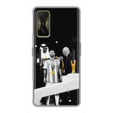 Чохли для Xiaomi POCO F4 GT (Leo чемпіон) (AlphaPrint) (Мессі коронований)