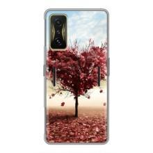 Чехлы для любимой на Поко Ф4 GT (VPrint) (Дерево сердце)