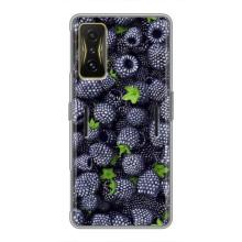 Чехлы с Фруктами для Xiaomi POCO F4 GT (VPrint) (Ежевика)