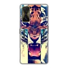 Чехлы с изображением разных животных для Xiaomi POCO F4 GT (Яркий Тигр)