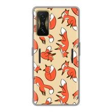 Чехлы с картинкой Лисички для Xiaomi POCO F4 GT (VPrint) (Лисички)