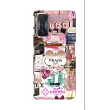 Чехол (Dior, Prada, YSL, Chanel) для Xiaomi POCO F4 GT (Бренды)