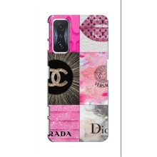 Чехол (Dior, Prada, YSL, Chanel) для Xiaomi POCO F4 GT (Модница)