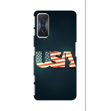 Чехол Флаг USA для Xiaomi POCO F4 GT (USA)