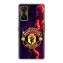Чехол Манчестер Юнайтед для Поко Ф4 GT (AlphaPrint) (огненный Манчестер)