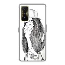 Чохол з друком для Xiaomi POCO F4 GT - (Мода) (AlphaPrint) (Фото дівчини)