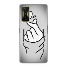 Чохол з принтом для Xiaomi POCO F4 GT (AlphaPrint - Знак сердечка)