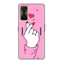 Чохол з принтом для Xiaomi POCO F4 GT (AlphaPrint - Знак сердечка)