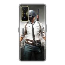 Чехол PUBG для Поко Ф4 GT (AlphaPrint) (Пабг мен)