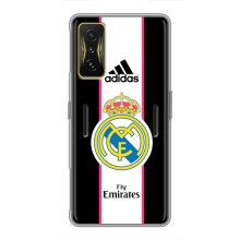 Чехол для Xiaomi POCO F4 GT с принтом (Лого Real Madrid)