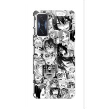 Анимешный чехол для Xiaomi POCO F4 GT (Ahegao manga)