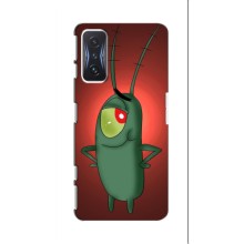 Чехол с картинкой "Одноглазый Планктон" на Xiaomi POCO F4 GT (Стильный Планктон)