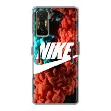 Чехол для Xiaomi POCO F4 GT - с принтом Найк (AlphaPrint) – Дымчатый найк