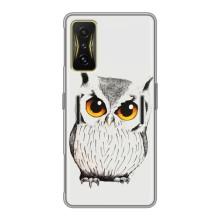 Чехол с птицами на Xiaomi POCO F4 GT (VPrint) (Милая Сова)
