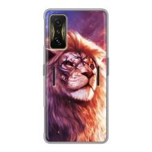 Чехол со Львом для Xiaomi POCO F4 GT (VPrint) (Красочный Лев)