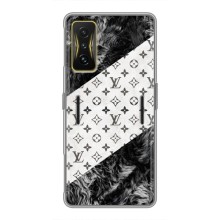 Чохол Стиль Louis Vuitton на Xiaomi POCO F4 GT (LV на білому)