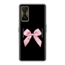 Чехол банты для Xiaomi POCO F4 GT – Бант на черном