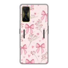 Чехол банты для Xiaomi POCO F4 GT – Банты с цветами