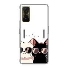 Чохол з малюнком кіт на Xiaomi POCO F4 GT – Коти в окулярах