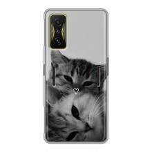 Чохол з малюнком кіт на Xiaomi POCO F4 GT – Пара котів