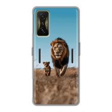 Чехол Король лев на Поко Ф4 GT – Мусафа и Симба