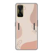 Чохол квітковий дизайн для Xiaomi POCO F4 GT – Кориневий фон