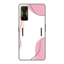 Чохол квітковий дизайн для Xiaomi POCO F4 GT – Рожевий фон