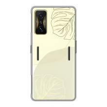 Чохол квітковий дизайн для Xiaomi POCO F4 GT – Зелений фон