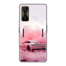 Чохол з авто Порше для Xiaomi POCO F4 GT – Рожевий Порше