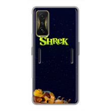 Чехол с мультфильмом Шрек на Xiaomi POCO F4 GT – Шрек лого