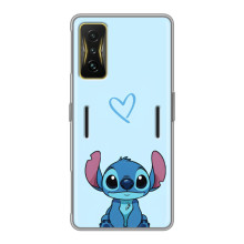 Чехол с рисунком Стич для Xiaomi POCO F4 GT – Голубой Стич