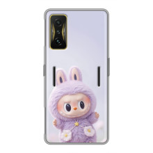 Чехол с принтом Лабубу для Xiaomi POCO F4 GT – Фиолетовый Лабубу