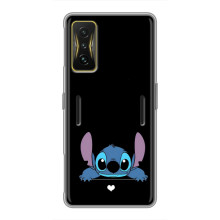 Чехол с принтом Стич на Xiaomi POCO F4 GT – Стич на черном