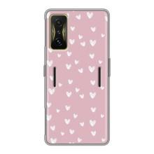Чохол з розовим принтом для Xiaomi POCO F4 GT – Сердечки на рожевому
