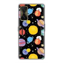 Космические Чехлы для Поко Ф4 GT (VPrint) (Рисованные планеты)