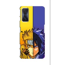 Купить Чехлы на телефон с принтом Anime для Поко Ф4 GT (Naruto Vs Sasuke)