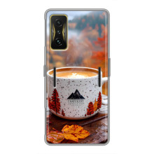 Чехол с уникальным дизайном «Осень с кофе» для Xiaomi POCO F4 GT – Кофе на природе