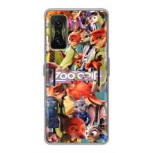 Силіконовий чохол з принтом Зоотрополіс для Xiaomi POCO F4 GT – Колаж героїв
