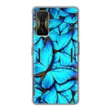 Силиконовый бампер с картинкой животных для Xiaomi POCO F4 GT (Крылья бабочек)