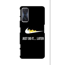 Силиконовый Чехол на Xiaomi POCO F4 GT с картинкой Nike (Later)