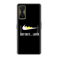 Силиконовый Чехол на Xiaomi POCO F4 GT с картинкой Nike (Later)