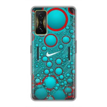 Силиконовый Чехол на Xiaomi POCO F4 GT с картинкой Nike (Найк зеленый)