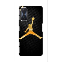 Силиконовый Чехол Nike Air Jordan на Поко Ф4 GT – Джордан 23