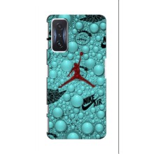 Силиконовый Чехол Nike Air Jordan на Поко Ф4 GT (Джордан Найк)