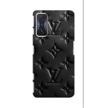 Текстурный Чехол Louis Vuitton для Поко Ф4 GT – Черный ЛВ