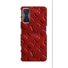 Текстурный Чехол Louis Vuitton для Поко Ф4 GT – Красный ЛВ