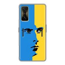 Украинские Чехлы для Xiaomi POCO F4 GT с картинкой УПА (AlphaPrint) (Степан Бандера)