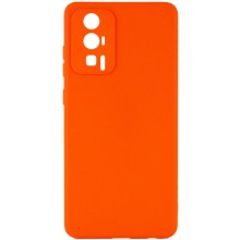 Силиконовый чехол Candy Full Camera для Xiaomi Poco F5 Pro – Оранжевый
