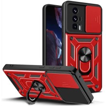 Ударопрочный чехол Camshield Serge Ring для Xiaomi Poco F5 Pro / Redmi K60 / K60 Pro (Красный)