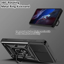 Ударопрочный чехол Camshield Serge Ring для Xiaomi Poco F5 Pro / Redmi K60 / K60 Pro – Черный